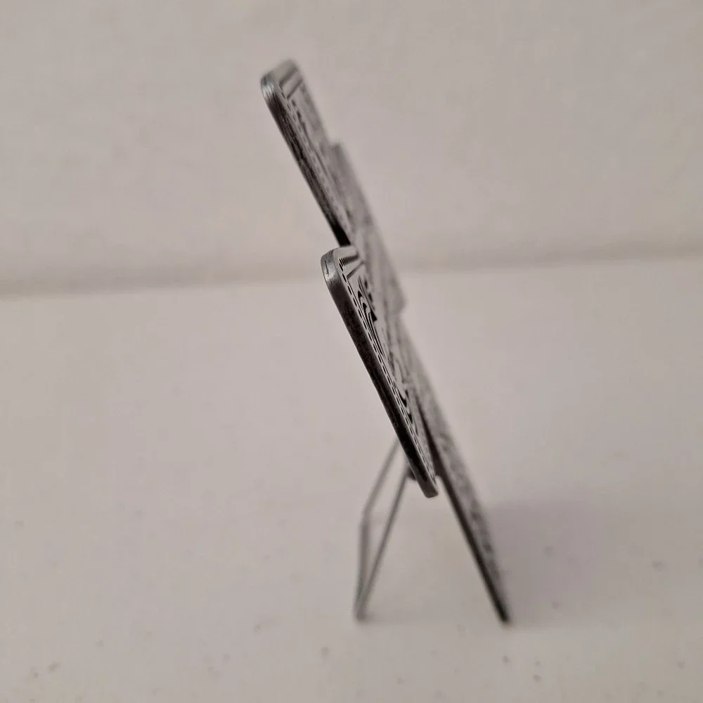 CAMCO Sponsor Thank You Filigree Stand or Hanging Wall Cross Silver Tone USA